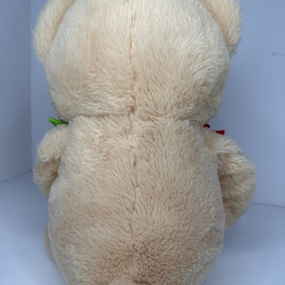 Kellytoy Large Plush Teddy Bear 20in Red Bow Rose Valentine Stuffed Animal Soft - Picture 6 of 9